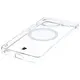 Etui z pierścieniem magnetycznym Bizon Case CrystalO do Xiaomi POCO F7 Pro przezroczyste