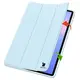 Etui z klapką Bizon Case Tab Lizard do Samsung Galaxy Tab S10 FE+ Plus błękitne
