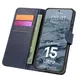 Etui z klapką Bizon Case Pocket do Xiaomi 15 Ultra granatowe