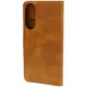 Etui z klapką Bizon Case Pocket do Samsung Galaxy S25 Edge brązowe