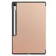 Etui z klapką Bizon Case Tab Croc do Samsung Galaxy Tab S10 FE+ Plus różowozłote