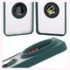 Etui z uchwytem na palec Bizon Case Hybrid Ring do Xiaomi 15 Ultra przydymione z ciemnozieloną ramką