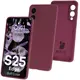 Silikonowe etui Bizon Soft Case do Samsung Galaxy S25 Edge ciemnofioletowe