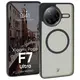 Etui z pierścieniem magnetycznym Bizon Case MatteO do Xiaomi Poco F7 Ultra przydymione-czarne