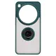 Etui z uchwytem na palec Bizon Case Hybrid Ring do Xiaomi 15 Ultra przydymione z ciemnozieloną ramką