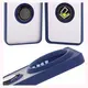 Etui z uchwytem na palec Bizon Case Hybrid Ring do Xiaomi 15 Ultra przydymione z granatową ramką