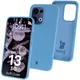 Silikonowe etui Bizon Soft Case do Oppo Reno13 niebieskie