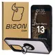 Etui z uchwytem na palec Bizon Case Hybrid Ring do Oppo Reno13 przydymione z czarną ramką
