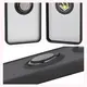 Etui z uchwytem na palec Bizon Case Hybrid Ring do Xiaomi POCO F7 Pro przydymione z czarną ramką