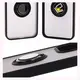 Etui z uchwytem na palec Bizon Case Hybrid Ring do Oppo Reno13 przydymione z czarną ramką