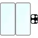 2x szkło na ekran + 1x szkło na aparat Bizon Edge 2 Pack do Oppo Reno13