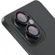 Szkło na aparat Bizon Glass Snap Lens do Oppo Reno13 F/FS czarna ramka