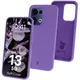 Silikonowe etui Bizon Soft Case do Oppo Reno13 fioletowe