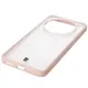 Etui Bizon Case Angelo do Nothing Phone (3a) Pro półprzezroczyste z różową ramką