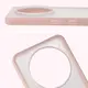 Etui Bizon Case Angelo do Nothing Phone (3a) Pro półprzezroczyste z różową ramką