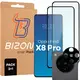 2x szkło na ekran + 1x szkło na aparat Bizon Edge 2 Pack do Oppo Find X8 Pro