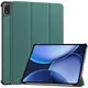 Etui z klapką Bizon Case Tab Croc do OnePlus Pad 3 / 2 Pro / OPPO Pad 4 / 4 Pro ciemnozielone