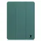 Etui z klapką Bizon Case Tab Croc do OnePlus Pad 3 / 2 Pro / OPPO Pad 4 / 4 Pro ciemnozielone