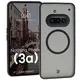 Etui z pierścieniem magnetycznym Bizon Case MatteO do Nothing Phone (3a) przydymione-czarne