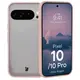 Etui Bizon Case Angelo do Google Pixel 10 / 10 Pro półprzezroczyste z różową ramką