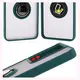 Etui z uchwytem na palec Bizon Case Hybrid Ring do Realme 14 5G / 14T 5G przydymione z ciemnozieloną ramką