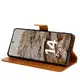 Etui z klapką Bizon Case Pocket do Realme 14 Pro 5G brązowe