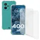 Elastyczne etui + 2x folia na ekran Bizon Case Clear Pack do Honor 400