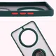 Etui z uchwytem na palec Bizon Case Hybrid Ring do Realme 14 Pro 5G przydymione z ciemnozieloną ramką