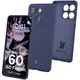 Silikonowe etui Bizon Soft Case do Motorola Edge 60 Fusion / 60 ciemnoniebieskie