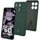 Silikonowe etui Bizon Soft Case do Motorola Edge 60 Fusion / 60 ciemnozielone