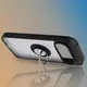 Etui z uchwytem na palec Bizon Case Hybrid Ring do Google Pixel 10 / 10 Pro przydymione z czarną ramką