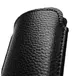 Skórzane etui wsuwane LURESKO SLEEVE XS na małe telefony / telefony klawiszowe 119mm x 53mm (czarny)