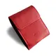 Skórzane etui ochronne LURESKO FLIP SLEEVE M do Samsung Galaxy Z Flip 3/4/5/6 Motorola Razr 50 / 40 Ultra Huawei Pocket (czerwony gładki czerwona nić)