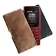 Skórzana kabura LURESKO FREYA S do paska etui na telefon 131x62x12mm - BRĄZ VINTAGE