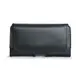 Skórzana kabura LURESKO FREYA S do paska etui na telefon 131x62x12mm - CZARNY GŁADKI