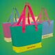 Termiska soma Beach Fluo Tote asorti  zala/roza//dzeltena/gaisi zila 8000303315872