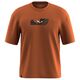 Koszulka z nadrukiem Salewa Eagle Hybrid Loose T-Shirt - bombay brown rozmiar: l