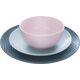 Orion Talerz deserowy płaski ceramiczny pastelowy RELIEF 21 cm zielony