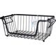 Vilde Koszyk na owoce i warzywa metalowy czarny loft 32x20x13,5 cm