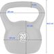 Kettlebell do ćwiczeń FUNFIT GYM&FITNESS 20 kg