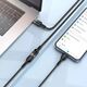 HOCO Adapter OTG Typ C (Męski) Do Typ C (Żeński) 3A U107 1,2 M Czarna