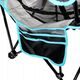 PLATINET CAMPING SET OF 2, FOLDING TABLE/ FOOTREST + CHAIR BLACK BLUE [45907]