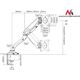 Maclean Uchwyt biurkowy na monitor 13" - 27" (MC-673)