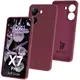 Silikonowe etui Bizon Soft Case do Xiaomi POCO X7 Pro ciemnofioletowe