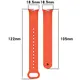 Silikonowy pasek Bizon Strap Watch Silicone do Xiaomi Smart Band 9 / 9 NFC / 8 pomarańczowy