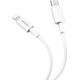 Kabel USB Vega DENMEN KABEL USB PD TYP-C - LIGHTNING 20W 3,6A WZMACNINANY BIAŁY 2M D65>