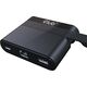 Stacja/replikator Club 3D USB-C - USB-C + RJ-45 + USB-A Czarny (CSV-1530)
