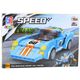 Klocki Konstrukcyjne Auto Robot 2w1 Pomarańczowo-Niebieski Napęd 336 el. LEAN Toys