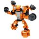 Klocki Konstrukcyjne Auto Robot 2w1 Pomarańczowy Napęd 354 el.