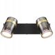 Spotlight GLOBO TRABBY, 2xGU10 max 2x8W, black glass, smoked glass 6x12.5x26cm